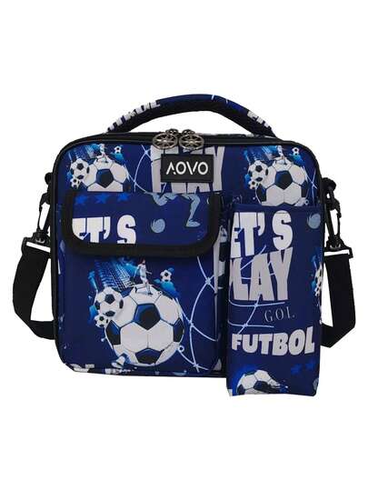 儿童时尚可爱心形和玫瑰金保温午餐盒，闪光心形贴纸，可调节肩带，经久耐用，适合男孩和女孩，生日和节日的绝佳礼物，可重复使用的午餐袋