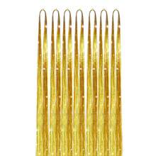 Fairy Tinsel Hair Extensions Holographic Hair Tinsel Heat Resistant Sparkling Hair Glitter For Christmas New Year Party - Gold - View 7