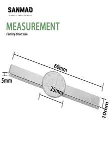 Nam châm hình chữ nhật 100x10x3mm - Có nhiều kích cỡ, phù hợp cho lắp đặt công nghiệp, sắp xếp nhà cửa, quản lý văn phòng, treo biển hiệu và cố định bề mặt kim loại. Thiết kế phẳng dài giúp tăng diện tích bám dính, tăng cường độ ổn định và khả năng chịu lực. Từ tính, độ bám dính chắc chắn và có thể tái sử dụng. - Bạc - Xem 5