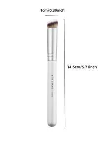 OEIEZ Brocha de corrector para debajo de los ojos, mini brocha plana angulada tipo kabuki para contornear la nariz, para cubrir, mezclar, fijar y difuminar con polvos, líquidos y cremas. Brochas de maquillaje profesionales pequeñas para base, corrector, colorete, contorno, bronceador y polvos. - Multicolor - Ver 12