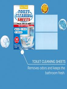 Toilet Cleaning Tablets (30pcs) - Gentle Stain Removal, Reduces Odors, Provides Long-Lasting Freshness, And Maintains Daily Toilet Cleanliness. Specifically Designed To Penetrate Toilet Crevices And Dissolve Stubborn Stains, It Efficiently Removes Tough Stains And Odors, While Also Having Targeted Cleaning And Protective Functions. It Has A Wide Range Of Uses And Is A Must-Have For Homes.