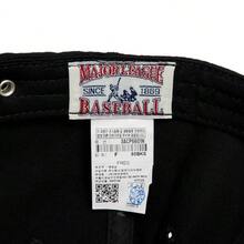 MLB Unisex Classic Large Logo Soft Top Baseball Cap 3ACP6601N - Black-50BKS - View 7