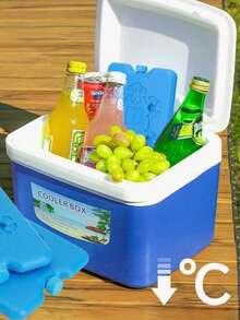 1 pieza/2 piezas/3 piezas/6 piezas Paquetes de hielo para lonchera, paquetes congeladores reutilizables ultra delgados, paquetes de enfriamiento de larga duración para neveras, caja de hielo azul de inyección de agua reutilizable, adecuada para ventilador de aire acondicionado comercial, cadena de frío, refrigeración, transporte de refrigeración, bloque de hielo azul, caja de hielo de inyección de agua para enfriar el hogar, adecuada para vacaciones, reuniones familiares, fiestas