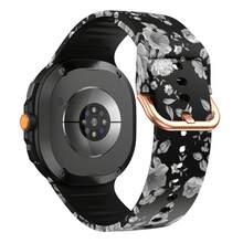 时尚硅胶表带，适用于三星 Galaxy Watch 8（40/44/46mm）和 Classic/Ultra 2 系列，色彩丰富，舒适透气，可穿戴技术配件，多功能表带，灵活的运动表带 - Galaxy Watch 8 - 查看 3