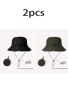 1 Pc Waterproof Bucket Hat, Foldable & Packable, Lightweight Quick-Dry Outdoor Cap For Women