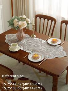 1 قطعة من طاولة الجري المطرزة 100% بوليستر، مقاومة للبقع والحرارة، مناسبة للمطبخ وطاولة الطعام والخزانة والمكتب والخزانة والغرفة المعيشية والنوم، ديكور المنزل والمناسبات والأعراس والحفلات، متوفرة بأحجام متعددة - متعدد الألوان - مشاهدة 8