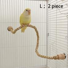 1pc Parrot Toy Climbing Rope, Changeable Shape Cage Perch Toy, Decor For Birdcage, Suitable For Cockatiel, Cockatoo, Parakeet And Other Birds