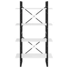 Libreria Larryhot a 4 ripiani bianca 80x30x140 cm Legno ingegnerizzato, resistente e durevole, facile da montare, stile decorativo, adattA, Per riporre soprammobili, statuette, libri, piccoli oggetti, ecc. - Bianco - Visualizzare 5