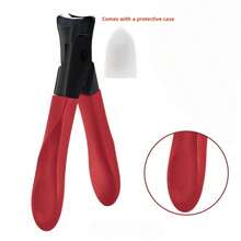 Profesjonalne obcinacze do paznokci u stóp ze stali nierdzewnej, obcinacze do paznokci, narzędzia do paznokci, bardzo duży otwór umożliwiający bezwysiłkowe i oszczędzające pracę przycinanie, niezwykle ostre, trwałe, wodoodporne i antykorozyjne, ergonomiczny, łatwy w uchwycie uchwyt z osłoną ochronną i pilnikiem do paznokci - idealne do grubych, twardych paznokci u stóp - do użytku w domu i w podróży