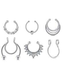 Inel de sept fals, piercing pentru sept fals, inele de nas pentru sept fals, inele de nas fals, inel de nas fals pentru sept, inel de nas fals pentru sept, clip pe sept, inel de nas, piercing pentru sept fals, cerc pentru sept fals, bijuterii pentru sept fals