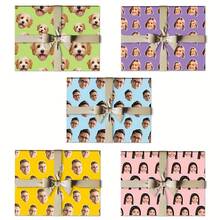 Personalized Fun Photo Wrapping Paper, Customized Face Gift Wrapping Paper, Multiple Colors Available, Birthday Wrapping Paper, Anniversary Wrapping Paper, Your Photo Wrapping Roll,Party Top - Multicolor - View 6