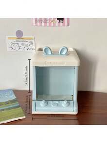 1 pieza Organizador de escritorio con forma de oreja de conejo y soporte para bolígrafos, contenedor de almacenamiento de escritorio para uso doméstico