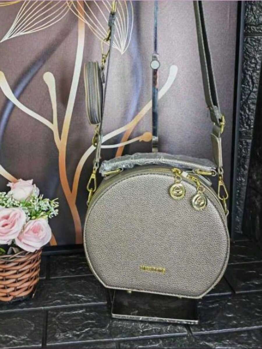 ASALOOG ROUND HANDBAG AND CASUAL CROSSBODY BAG DC-72 (GREY) - Grey - View 1
