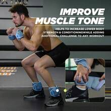 Ankle Weights 1 Pair 2 4 6 8 10 Lbs Wrist Leg Arm Weights For Women Men Kids, Strength Training Wrist And Ankle Weights Sets For Walking Fitness Gym Workout,19548418 - 墨綠色 - 查看 5