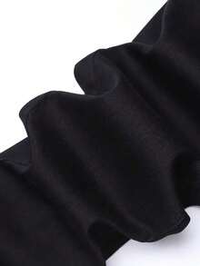 All-Season Black Denim, Men's Everyday Wear Jeans, Versatile Pants - màu đen - Xem 2