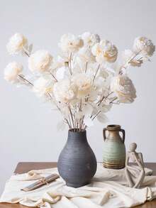 1/2pcs Artificial Flowers Large Peonies Fake Wedding Peony Flowers Silk Peony Flower Arrangement For Tall Vase Home Wedding Decoration Table Centerpieces