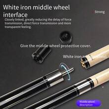 JIAN YING Taco de billar profesional estilo americano JY, taco de 9 bolas, agarre de lino, resistente al sudor y al deslizamiento, 1 pieza de taco de billar profesional, construcción de madera de arce, punta de 12.5 mm, peso 18-20 onzas, golpe preciso, longitud 148 cm/58 pulgadas, incluye 1 taco, protector de punta de taco, 1 funda de taco, 1 extensión, 1 guante, 1 paño de taco, opción ideal para entusiastas del billar