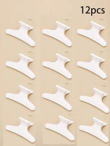 1/3/6/12pcs Black And White Hair Salon Sectioning Clips Stylish Butterfly Clip Perm Highlight Hair Clips - Black Fashion Accessory For Women Fall Winter Claw Clip Hair Accessories For Women For Vacation Outfits Woman Elegant Hair Clutch - Black and White - View 13