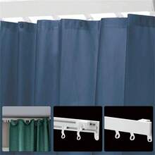 2Set (50pcs/Set)Strong White Curtain Track Glide Runner Glider Hook For Swish Railing - White - View 5