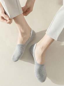 1/5/10 Đôi Tất đi thuyền mềm mại, thoáng khí, màu trơn đơn giản cho nữ, tất không lộ, tất ngắn chống trượt, thấm hút ẩm, thích hợp cho các hoạt động ngoài trời hàng ngày - Nhiều màu - Xem 5