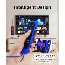 1Pack ONEBOM Cover For Roku Remote With Cat Ears Design, Silicone Skin Case Fit With Hisense/ Roku TV, Steaming Stick/Express, Universal Replacement Controller. Glow In The Dark,Blue/Pink - Một màu ngẫu nhiên - Xem 10