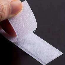 2m Long Hook And Loop Tape, Reusable Hook And Loop Fastener For Shoes And Clothes - White - View 2