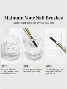 5/3/2 件套美甲刷检查器、指甲线刷、三角形美甲刷（适用于法式线条、网状、花朵、蝴蝶、三角形绘画）、18 毫米细线绘画刷、UV 凝胶 DIY 美甲工具 - 彩色 - 查看 11