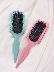 0150623540004 Cepillo desenredante para dar forma a los rizos, cepillo de nailon anti-frizz para definir rizos suaves y naturales, cepillo desenredante suave que reduce el daño y la estática, herramienta de peinado y cuidado del cabello para uso diario en mujeres y hombres, cepillo profesional para rizos para uso diario - Cepillo Candy auténtico