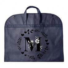 1个防尘衣物袋，防水衣物保护套，时尚26字母印花衣柜收纳袋，悬挂式衣橱整理袋，适合返校季、情人节和生日送给男友/女友的礼物 - 藍色 - 查看 27