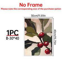 Half A Red Christmas Tree Ornament Print. Red Christmas Ornament. Printable Christmas Canvas Wall Art. Warm And Vintage Style Print. Warm And Festive Print Canvas Wall Art, Room Poster, Home Decor, Room Decor Aesthetic, Room Decor Supplies. Room Decor, Optional Frame - 2PCS - View 19