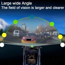 Dash Cam With Infrared Night Vision, 1080P Front Camera, IPS Display, Wide-Angle Lens, Loop Recording, Rechargeable Battery, Passenger Side Mount - Ideal Holiday Gift