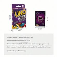 Mattel 美泰UNO官方收藏版：超级多版本卡牌游戏套装 - 每副112张卡牌，2-10人游戏，主题派对游戏，带变形机器人机制 - GDR44 美泰 UNO 翻轉撲克牌 - 查看 4