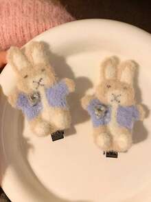 1 Stück süßer Hasen-Design Haarclip für Frauen, Pony-Clip, süßer und frischer Stil geeignet für den täglichen Gebrauch, Partys, Geburtstage, Valentinstag, Familie, Schule, Strand, Arbeit, Pendeln, Urlaub, Geburtstagsgeschenk, Schulanfang, Outdoor-Aktivitäten, Haarstyling