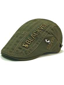 Spring/Summer Flat Cap, British Retro Fashion Forward Cap, Beret, Newsboy Cap - A - View 9