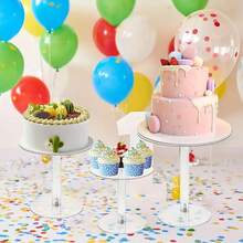Transparent Acrylic Cake Rack, Detachable Wedding Ceremony Birthday Cake Rack, Wedding Dessert Display Rack - Clear - View 5