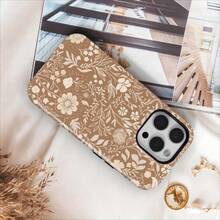 Beige Bohemian Floral Phone Case, Compatible With For Iphone 17, 16Pro Max Plus, Phone Protectors For Mobile Phones, Skull Phone Case Women, Novelty Case, Premium Phone Cover, Sturdy Phone Holder, For Iphone Xxyecimal, Women Phone Case Users - 混合色1 - 查看 5