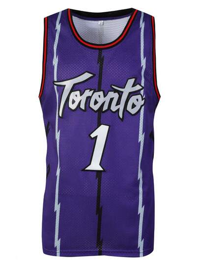 Camisa de basquete masculina roxa 1, casual, bordada e costurada, gola redonda, colete esportivo para festa