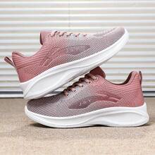 Zapatos deportivos casuales de suela blanda, zapatos individuales transpirables, zapatos de malla, zapatos para correr de suela gruesa - Rosa - Ver 8