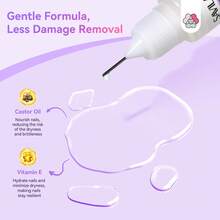 SAVILAND Advanced Nail Glue Remover For Press On Nails: Gentle Nail Remover Pinpoint Press On Nail Remover Easy Removal Fake Nail Remover For Nail Tips DIY Home 20 Ml - 20ml - 查看 5