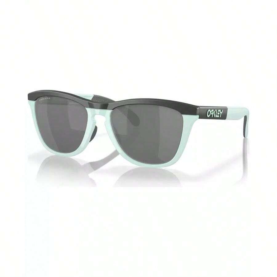 Oakley Men's Frogskins Range Sunglasses, Mirror OO9284 | | Men Sunglasses - Sữa lắc Matte Carbon/Xanh lam - Xem 1