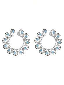 2PCS Non-Piercing Clip On Nipple Rings, Adjustable Dangling CZ Breast Jewelry For Women Stainless Steel Faux Piercing Jewelry