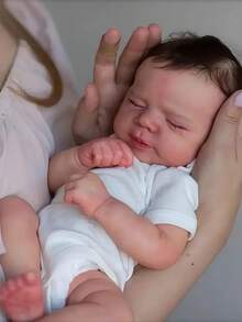 19 英寸超逼真重生娃娃 - 手工制作，细节惊艳，面部特征逼真 - 48 厘米可爱新生女婴娃娃 - 儿童生日/圣诞礼物玩具