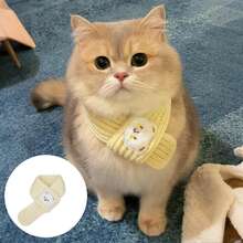 Cachecol Quente de Tricô para Cães e Gatos Pequenos - Macio e Elástico, Design Aconchegante de Natal com Estampas Xadrez e Listradas, Lavar à Mão Apenas, Acessório Aquecedor de Pescoço para Outono e Inverno