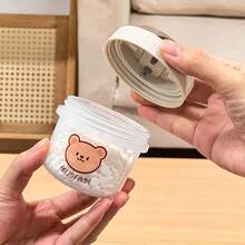 透明塑料迷你药盒，旅行便携式药丸分配器带手柄药盒，密封防潮药盒，多功能药丸收纳盒 - 彩色 - 查看 7