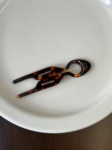 1个复古法式极简鱼形发夹，优雅法式发髻固定器，多功能U型发饰，适合日常佩戴和节日礼物，发饰，发夹，头部饰品 - 彩色 - 查看 12