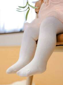 3 Pairs Black White Pink Baby Girls Seamless Mesh Leggings Tights, Toddler Stockings Soft Breathable Infant Pantyhose Travel Pants, Baby Essentials Daily Sports Dresser Leggings, Valentines Day Gift - Multicolor - View 5