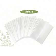 130 tờ/100 tờ/50 tờ Giấy sunfat đặc biệt bán trong suốt thích hợp cho phong bì giấy kraft thiệp mời 5x7 inch, giấy kraft gấp sẵn cho thiệp mời đám cưới, phong bì thiệp mời đám cưới trong suốt không in và bìa thiệp cưới, quà tặng em bé, thiệp mời sinh nhật - trong suốt - Xem 10