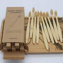 10/20/30/50/60支竹牙刷套装，软毛设计，适合敏感牙齿和牙龈，提供全面的口腔卫生，适合日常居家使用。适合旅行和酒店 - 彩色 - 查看 12
