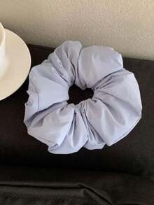 1 pièce Chouchou crème moelleux pour femmes, attache-cheveux en forme de donut, support de queue de cheval, design doux et simple, polyvalent, convient pour un usage quotidien, élastiques à chouchou, accessoires capillaires, pièce de tête