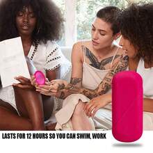 2 Pcs Reusable Silicon Menstrual Disc L Plus S With Case - Hot Pink - View 3
